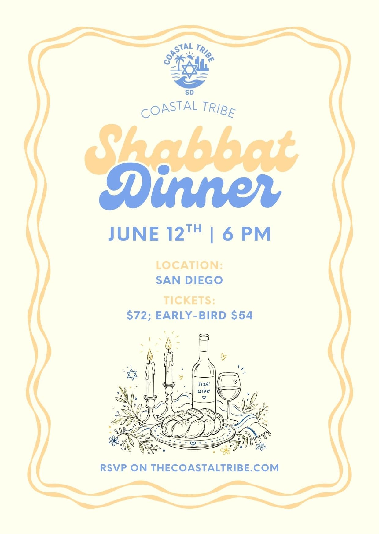 June 12th Coastal Tribe Shabbat